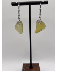 PENDIENTES DE CRISTAL MARINO O LÁGRIMAS DE SIRENA