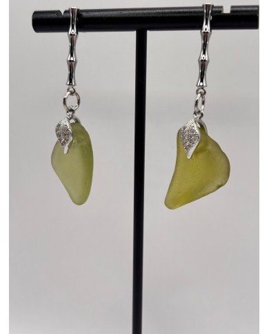 PENDIENTES DE CRISTAL MARINO O LÁGRIMAS DE SIRENA