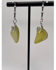 PENDIENTES DE CRISTAL MARINO O LÁGRIMAS DE SIRENA