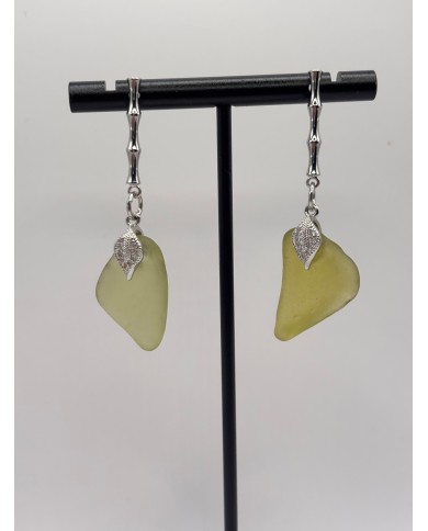 PENDIENTES DE CRISTAL MARINO O LÁGRIMAS DE SIRENA