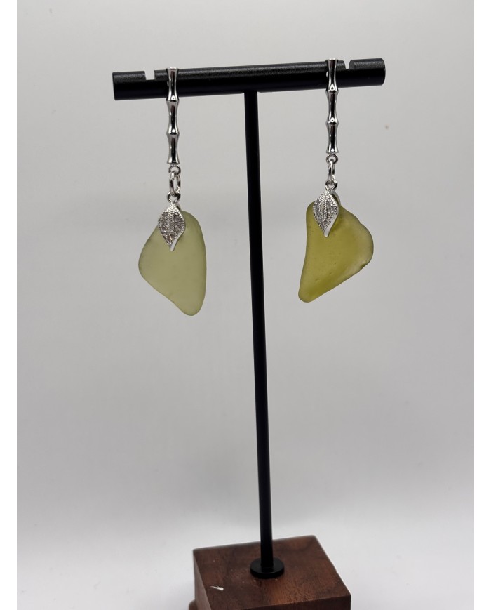 PENDIENTES DE CRISTAL MARINO O LÁGRIMAS DE SIRENA