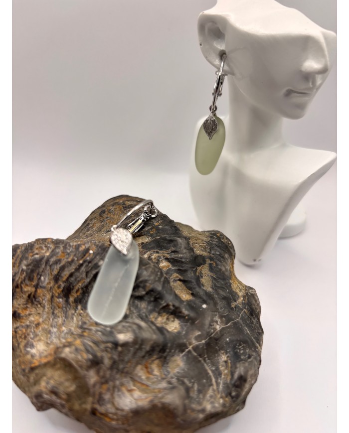 PENDIENTES DE CRISTAL MARINO O LÁGRIMAS DE SIRENA