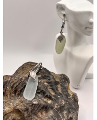 PENDIENTES DE CRISTAL MARINO O LÁGRIMAS DE SIRENA