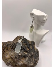 PENDIENTES DE CRISTAL MARINO O LÁGRIMAS DE SIRENA