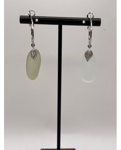 PENDIENTES DE CRISTAL MARINO O LÁGRIMAS DE SIRENA