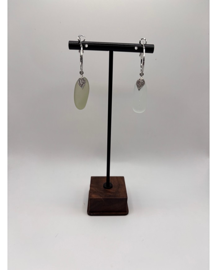 PENDIENTES DE CRISTAL MARINO O LÁGRIMAS DE SIRENA