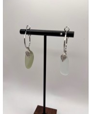 PENDIENTES DE CRISTAL MARINO O LÁGRIMAS DE SIRENA