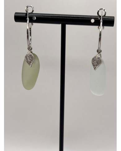 PENDIENTES DE CRISTAL MARINO O LÁGRIMAS DE SIRENA