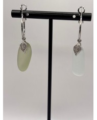 PENDIENTES DE CRISTAL MARINO O LÁGRIMAS DE SIRENA