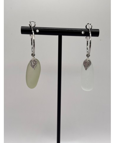 PENDIENTES DE CRISTAL MARINO O LÁGRIMAS DE SIRENA