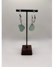 PENDIENTES DE CRISTAL MARINO ARTESANOS