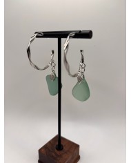 PENDIENTES DE CRISTAL MARINO ARTESANOS