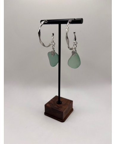 PENDIENTES DE CRISTAL MARINO ARTESANOS