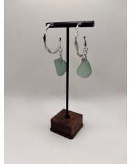 PENDIENTES DE CRISTAL MARINO ARTESANOS