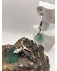 PENDIENTES DE CRISTAL MARINO ARTESANOS
