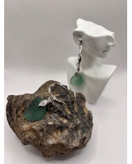 PENDIENTES DE CRISTAL MARINO ARTESANOS