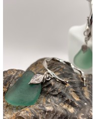 PENDIENTES DE CRISTAL MARINO ARTESANOS