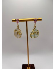 PENDIENTES DE CRISTAL MARINO ARTESANOS