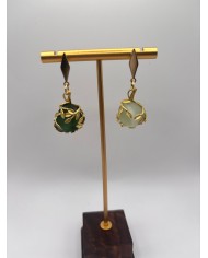 PENDIENTES DE CRISTAL MARINO