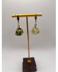 PENDIENTES DE CRISTAL MARINO