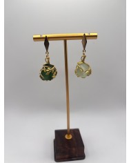 PENDIENTES DE CRISTAL MARINO