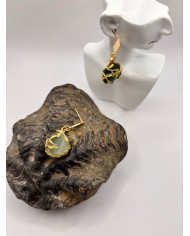 PENDIENTES DE CRISTAL MARINO