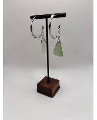 PENDIENTES ARTESANOS DE CRISTAL MARINO