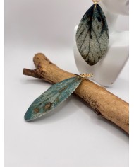 PENDIENTES DE HOJA LNATURAL ARTESANOS