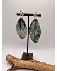 PENDIENTES DE HOJA LNATURAL ARTESANOS