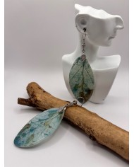 PENDIENTES ARTESANOS DE HOJA NATURAL