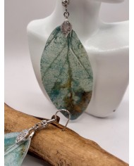PENDIENTES ARTESANOS DE HOJA NATURAL