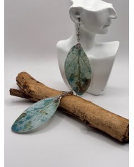 PENDIENTES ARTESANOS DE HOJA NATURAL