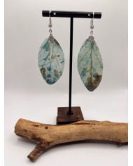 PENDIENTES ARTESANOS DE HOJA NATURAL