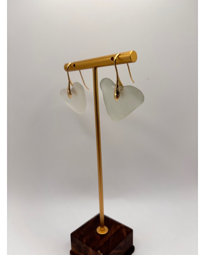 PENDIENTES DE CRISTAL MARINO O LÁGRIMAS DE SIRENA