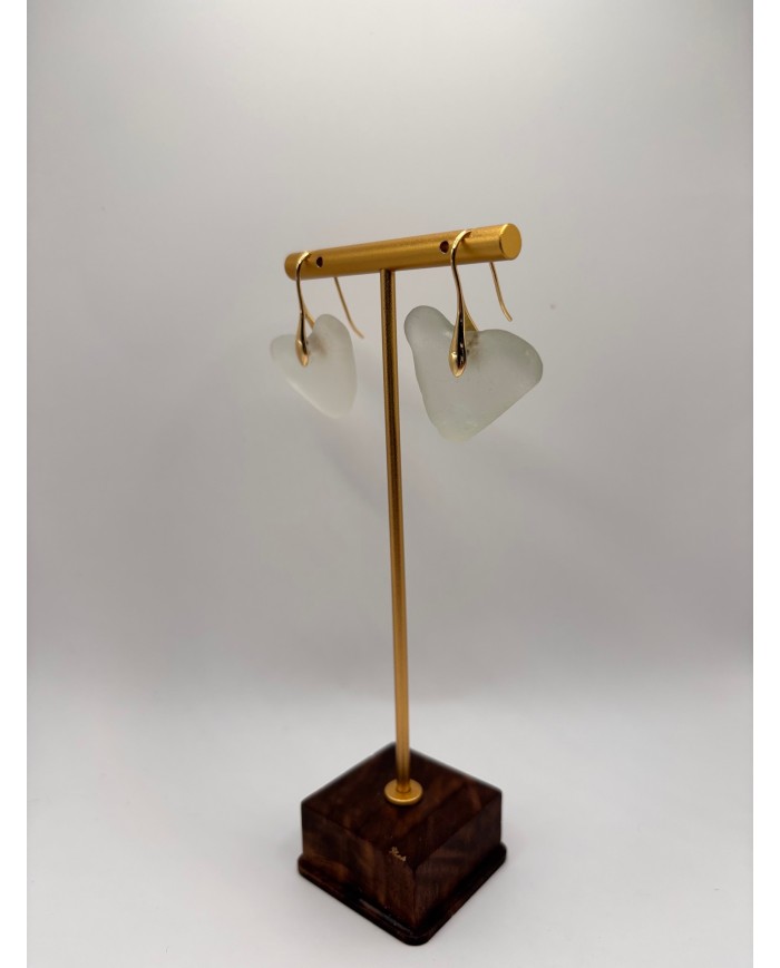 PENDIENTES DE CRISTAL MARINO O LÁGRIMAS DE SIRENA