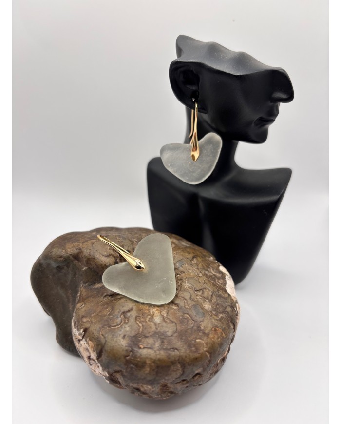 PENDIENTES DE CRISTAL MARINO O LÁGRIMAS DE SIRENA