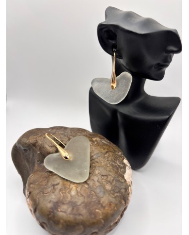 PENDIENTES DE CRISTAL MARINO O LÁGRIMAS DE SIRENA