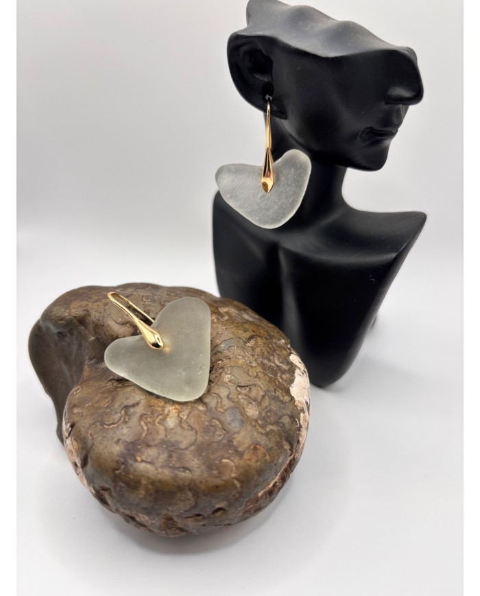 PENDIENTES DE CRISTAL MARINO O LÁGRIMAS DE SIRENA