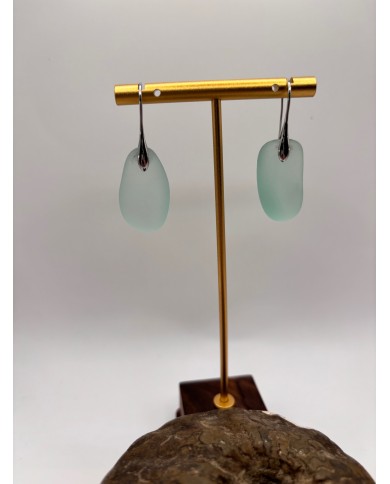 PENDIENTES DE CRISTAL MARINO