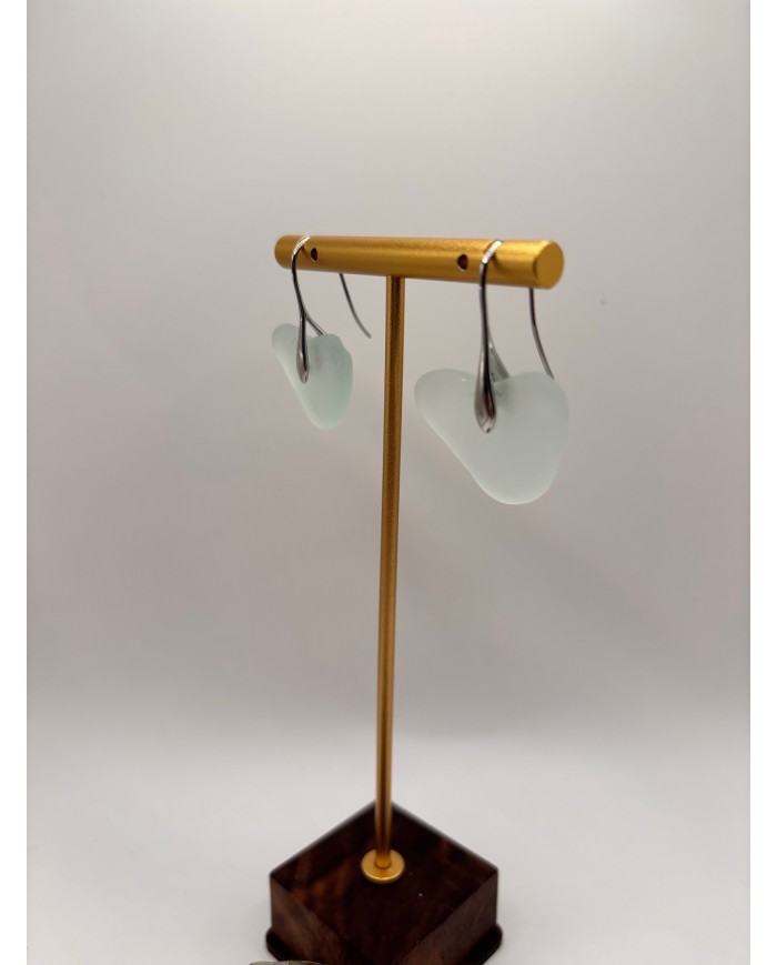 PENDIENTES DE CRISTAL MARINO O LÁGRIMAS DE SIRENA