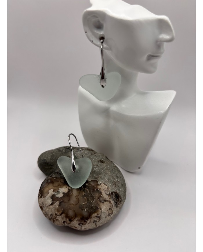 PENDIENTES DE CRISTAL MARINO O LÁGRIMAS DE SIRENA