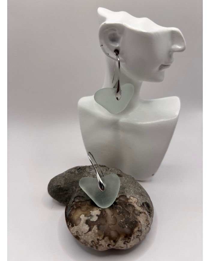 PENDIENTES DE CRISTAL MARINO O LÁGRIMAS DE SIRENA