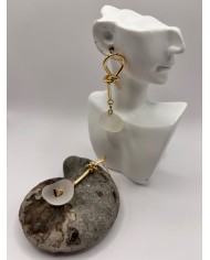 PENDIENTES ARTESANOS DE CRISTAL MARINO