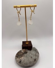 PENDIENTES ARTESANOS DE CRISTAL MARINO