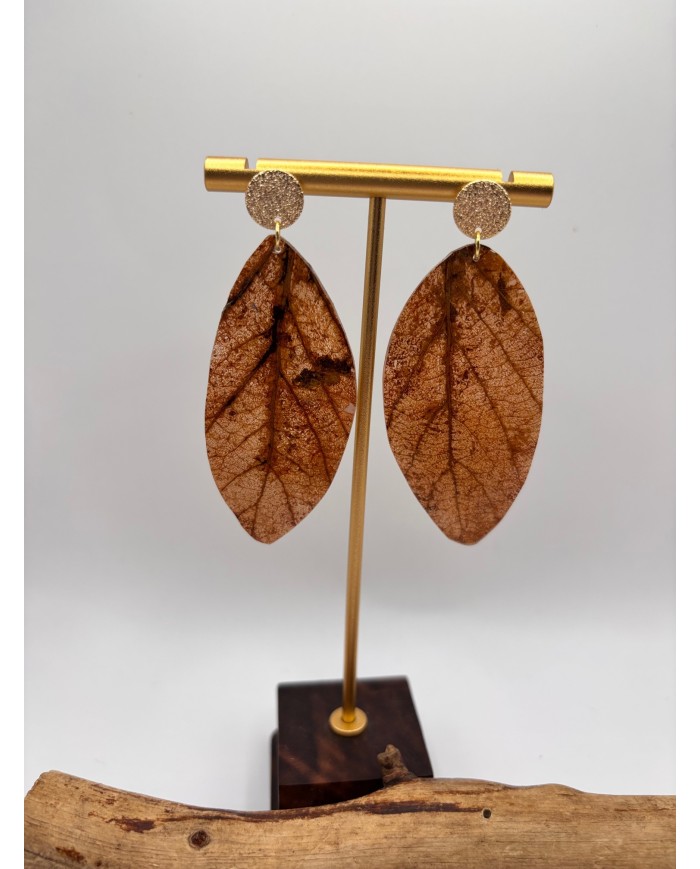EDICIÓN LIMITADA PENDIENTES DE HOJA NATURAL