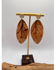 EDICIÓN LIMITADA PENDIENTES DE HOJA NATURAL