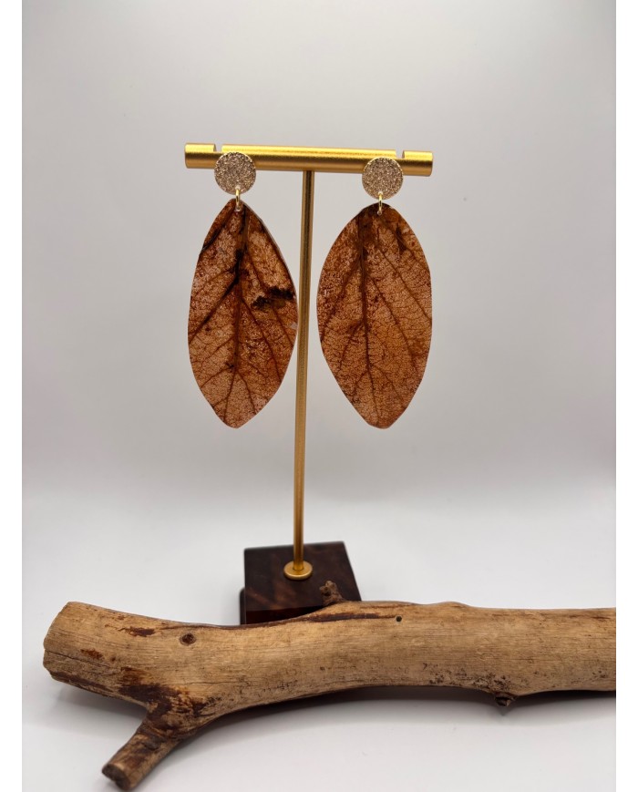 EDICIÓN LIMITADA PENDIENTES DE HOJA NATURAL