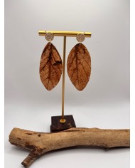 EDICIÓN LIMITADA PENDIENTES DE HOJA NATURAL