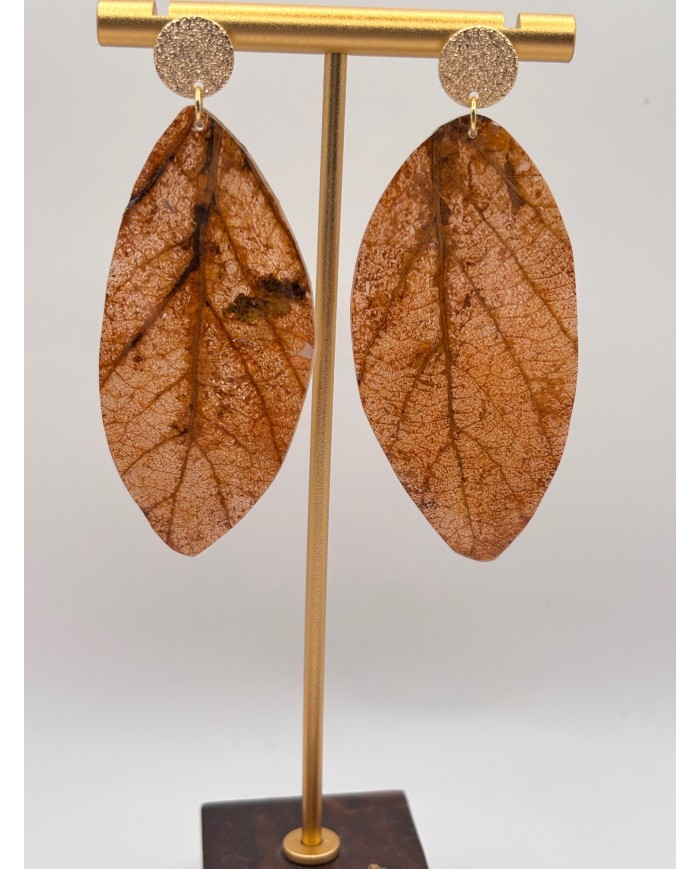 EDICIÓN LIMITADA PENDIENTES DE HOJA NATURAL