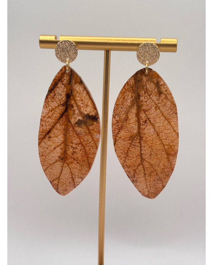 EDICIÓN LIMITADA PENDIENTES DE HOJA NATURAL